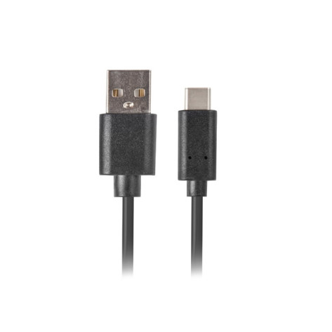Кабел Lanberg USB-C - CA-USBO-10CU-0005-BK