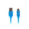 Кабел Lanberg USB-C - CA-USBO-21CU-0010-BL