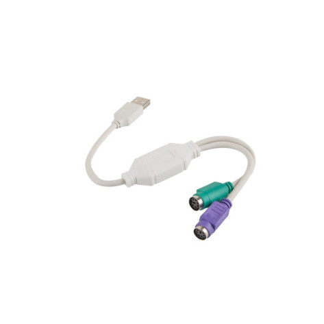 Адаптер Lanberg adapter USB -> PS - AD-0025-W