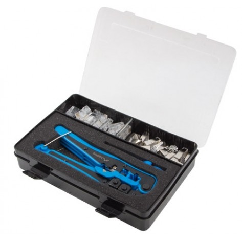 Инструмент Lanberg crimping toolkit with RJ45 connectors RJ45 shielded and unshielded - NT-0303