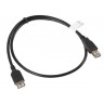 Кабел Lanberg extension cable USB 2.0 AM-AF - CA-USBE-10CC-0007-BK