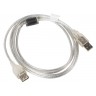 Кабел Lanberg extension cable USB 2.0 AM-AF - CA-USBE-12CC-0018-TR