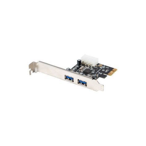 Мрежова карта Lanberg extension card PCI-express -> 2 x USB 3.1 gen 1 + low profile bracket - PCE-US3-002