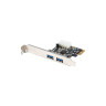 Мрежова карта Lanberg extension card PCI-express -> 2 x USB 3.1 gen 1 + low profile bracket - PCE-US3-002