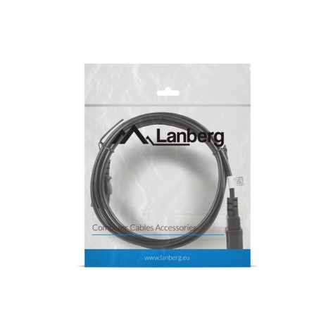 Кабел Lanberg extension power supply cable IEC 320 C13 -> C14 1.8m VDE - CA-C13E-11CC-0018-BK