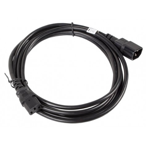 Кабел Lanberg extension power supply cable IEC 320 C13 -> C14 3m VDE - CA-C13E-11CC-0030-BK