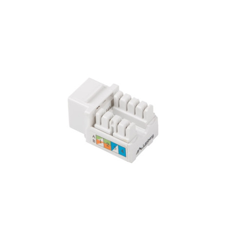 Конектор Lanberg keystone module RJ45 90° UTP CAT.6 - KSU6-1090
