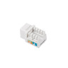 Конектор Lanberg keystone module RJ45 90° UTP CAT.6 - KSU6-1090
