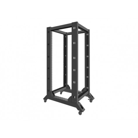 Комуникационен шкаф Lanberg open rack 27U  600x800 - OR01-6827-B