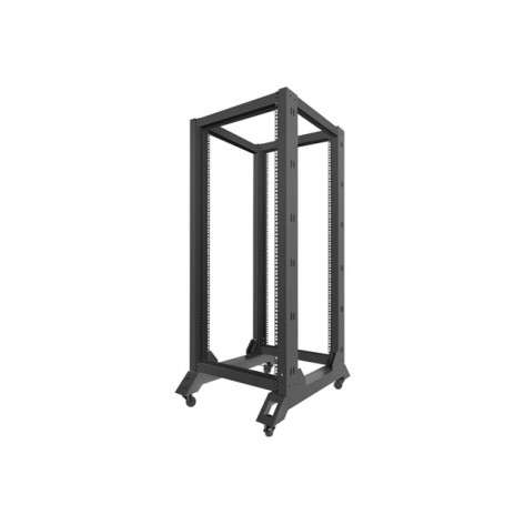 Комуникационен шкаф Lanberg open rack 27U  600x800 - OR01-6827-B