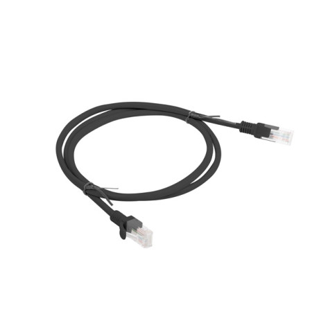 Кабел Lanberg patch cord CAT.5E 1m - PCU5-10CC-0100-BK