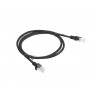 Кабел Lanberg patch cord CAT.6 1m - PCU6-10CC-0100-BK