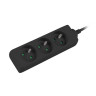 Разклонител Lanberg power strip 1.5m - PS0-03E-0150-BK