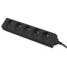 Разклонител Lanberg power strip 1.5m - PS0-05E-0150-BK