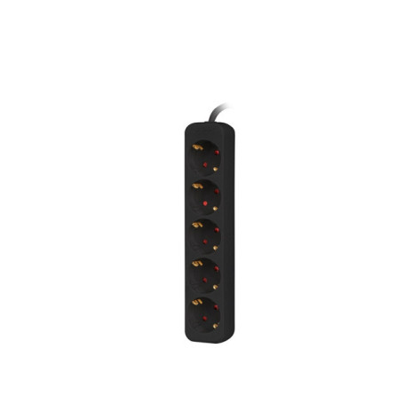 Разклонител Lanberg power strip 1.5m - PS0-05F-0150-BK