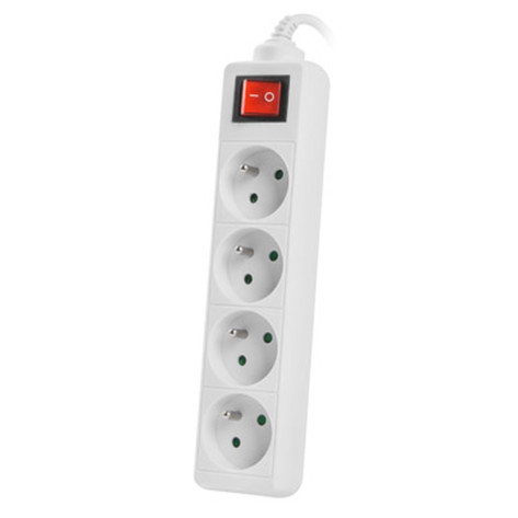 Разклонител Lanberg power strip 1.5m - PS1-04E-0150-W