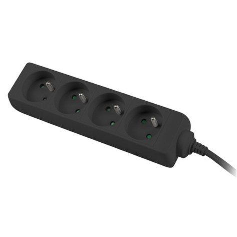 Разклонител Lanberg power strip 1m - PS0-04E-0100-IEC-BK