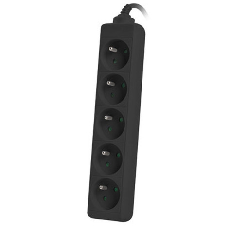 Разклонител Lanberg power strip 1m - PS0-05E-0100-IEC-BK