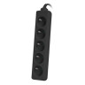 Разклонител Lanberg power strip 3m - PS0-05E-0300-BK