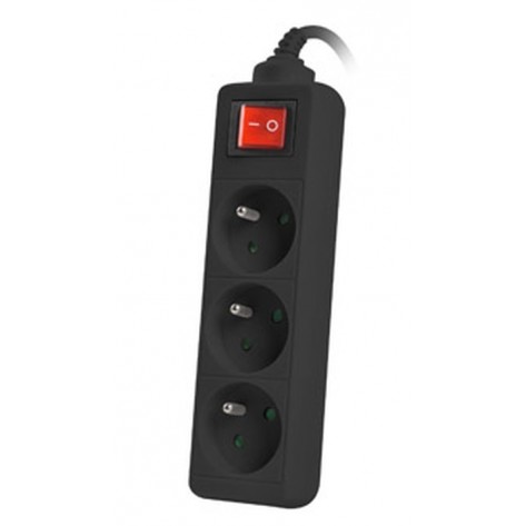 Разклонител Lanberg power strip 3m - PS1-03E-0300-BK
