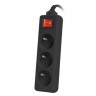 Разклонител Lanberg power strip 3m - PS1-03E-0300-BK