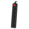 Разклонител Lanberg power strip 3m - PS1-05E-0300-BK