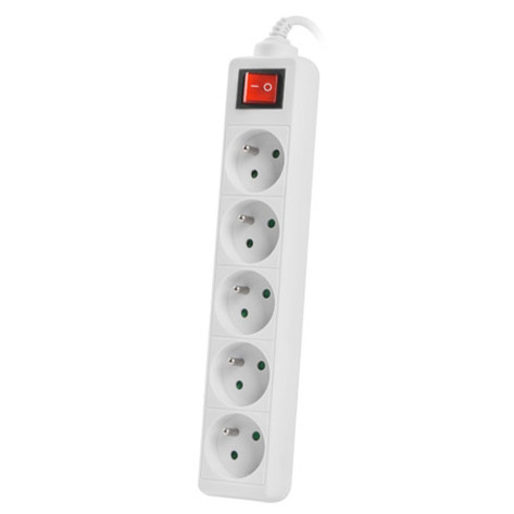 Разклонител Lanberg power strip 3m - PS1-05E-0300-W