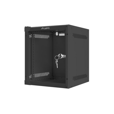 Комуникационен шкаф Lanberg rack cabinet 10” wall-mount 6U  - WF10-2306-10B