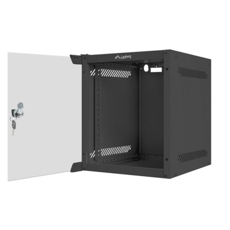 Комуникационен шкаф Lanberg rack cabinet 10” wall-mount 6U  - WF10-2306-10B