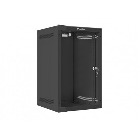Комуникационен шкаф Lanberg rack cabinet 10” wall-mount 9U  - WF10-2309-10B