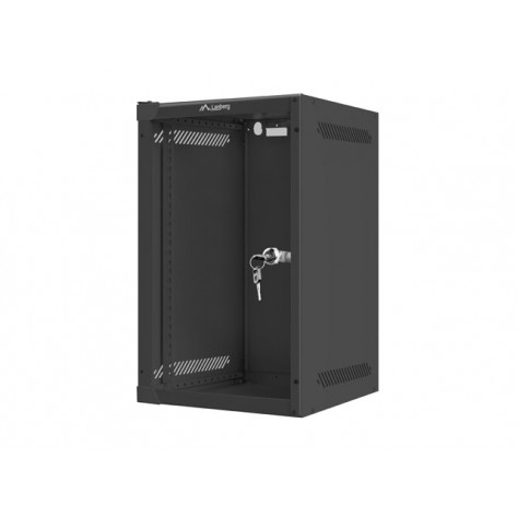 Комуникационен шкаф Lanberg rack cabinet 10” wall-mount 9U  - WF10-2309-10B