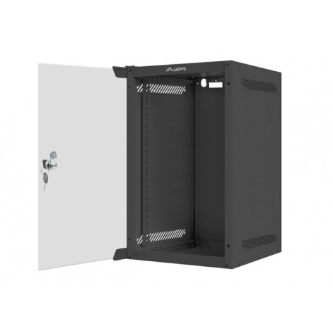 Комуникационен шкаф Lanberg rack cabinet 10” wall-mount 9U  - WF10-2309-10B