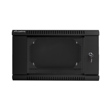Комуникационен шкаф Lanberg rack cabinet 19” double-section wall-mount 6U  - WF02-6606-10B