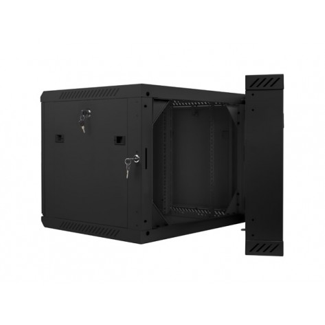 Комуникационен шкаф Lanberg rack cabinet 19” double-section wall-mount 9U  - WF02-6609-10B