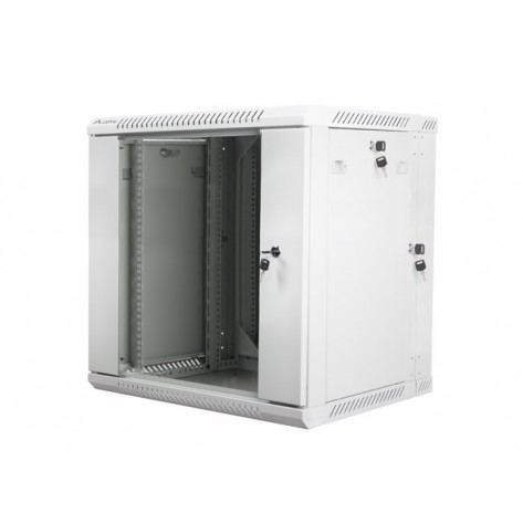 Комуникационен шкаф Lanberg rack cabinet 19” double-section wall-mount 12U  - WF02-6612-10S