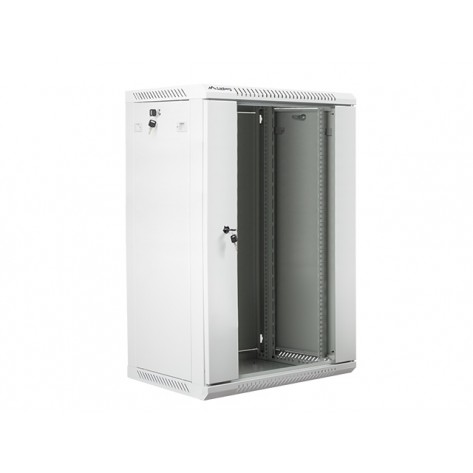 Комуникационен шкаф Lanberg rack cabinet 19” wall-mount 18U  - WF01-6418-10S
