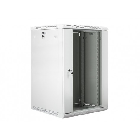 Комуникационен шкаф Lanberg rack cabinet 19” wall-mount 18U  - WF01-6618-10S