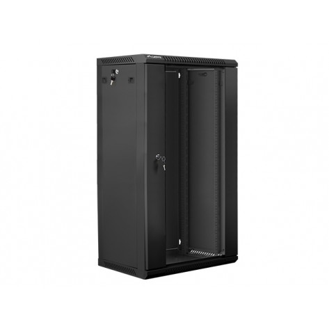 Комуникационен шкаф Lanberg rack cabinet 19” wall-mount 22U  - WF01-6422-10B