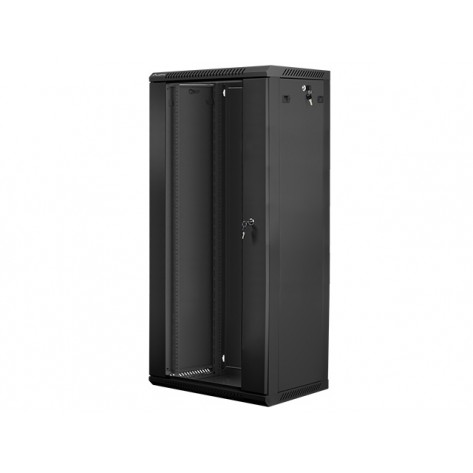 Комуникационен шкаф Lanberg rack cabinet 19” wall-mount 27U  - WF01-6427-10B