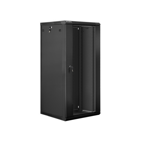 Комуникационен шкаф Lanberg rack cabinet 19” wall-mount 27U  - WF01-6627-10B