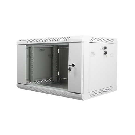 Комуникационен шкаф Lanberg rack cabinet 19” wall-mount 6U  - WF01-6406-10S