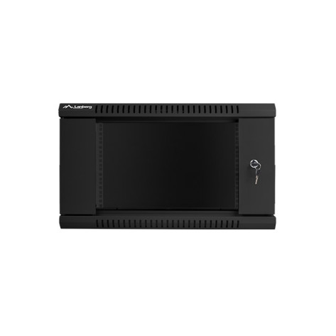 Комуникационен шкаф Lanberg rack cabinet 19” wall-mount 6U  - WF01-6606-10B