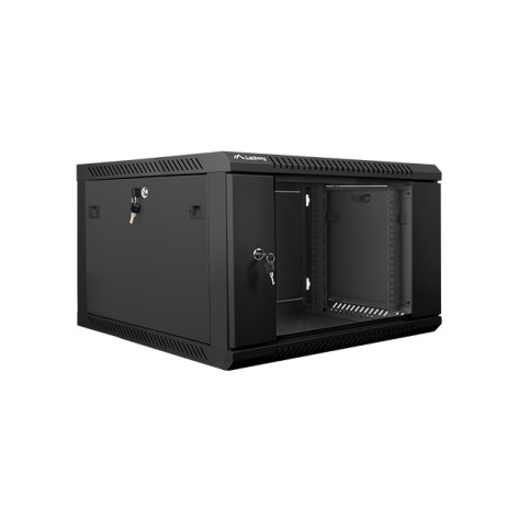 Комуникационен шкаф Lanberg rack cabinet 19” wall-mount 6U  - WF01-6606-10B