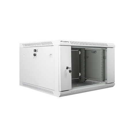Комуникационен шкаф Lanberg rack cabinet 19” wall-mount 6U  - WF01-6606-10S