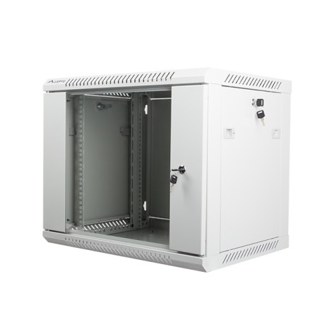 Комуникационен шкаф Lanberg rack cabinet 19” wall-mount 9U  - WF01-6409-10S
