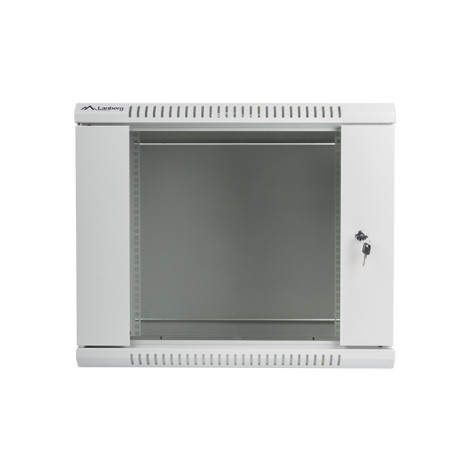 Комуникационен шкаф Lanberg rack cabinet 19” wall-mount 9U  - WF01-6409-10S