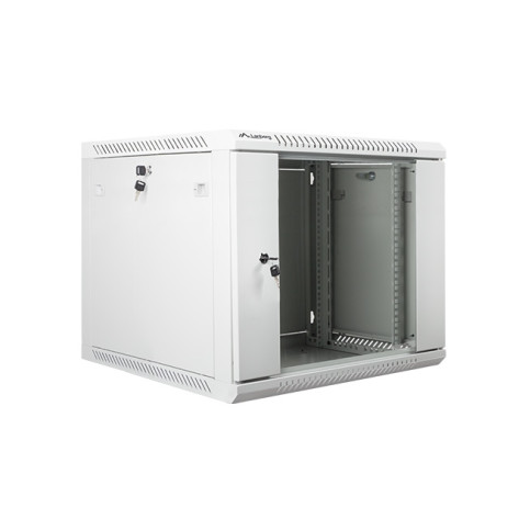 Комуникационен шкаф Lanberg rack cabinet 19” wall-mount 9U  - WF01-6609-10S
