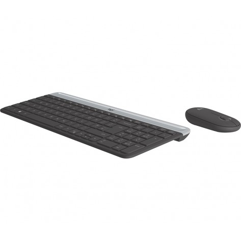 Комплект Logitech Slim Wireless Keyboard and Mouse Combo MK470 - GRAPHITE - 920-009204