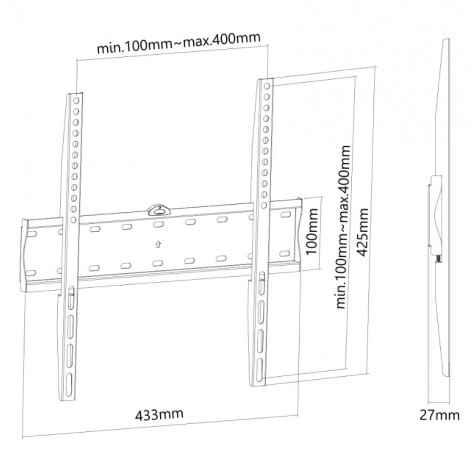 Стойка Neomounts by NewStar Flat Screen Wall Mount  - FPMA-W300BLACK