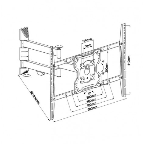 Стойка Neomounts by NewStar Flat Screen Wall Mount  - FPMA-W460BLACK